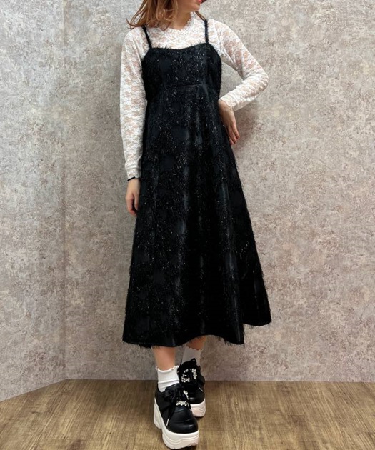 カットジャガードキャミワンピ | outlet | axes femme online shop カットジャガードキャミワンピ | outlet | axes femme online shop