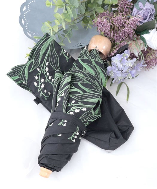 最安価格 スズラン刺繍晴雨兼用折傘 | レディース服・レディース トップス