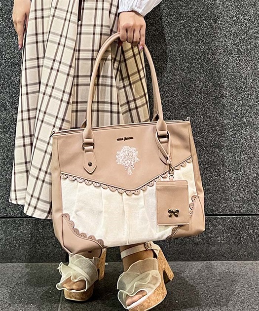 ブーケ刺繍配色デザイントート | outlet | axes femme online shop ブーケ刺繍配色デザイントート | outlet | axes femme online shop