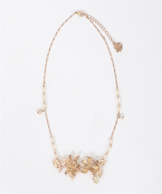 web価格/15H限定】ユリモチーフネックレス | axes femme | axes femme web価格/15H限定】ユリモチーフネックレス | axes femme | axes femme