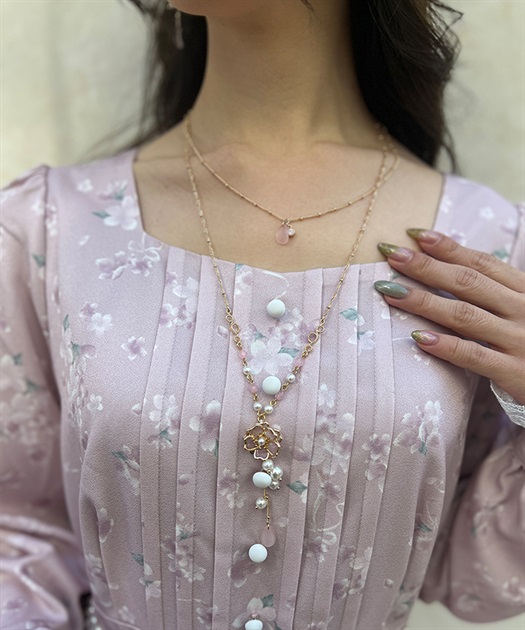 桜モチーフネックレス【10%OFF対象商品】 | axes femme | axes 桜モチーフネックレス【10%OFF対象商品】 | axes femme | axes