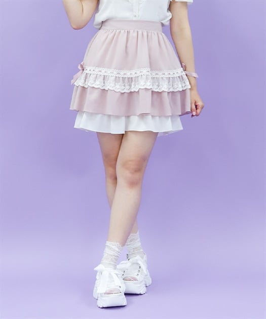 コットンレースフリルスカパン | レディース服・レディース コットンレースフリルスカパン | レディース服・レディース