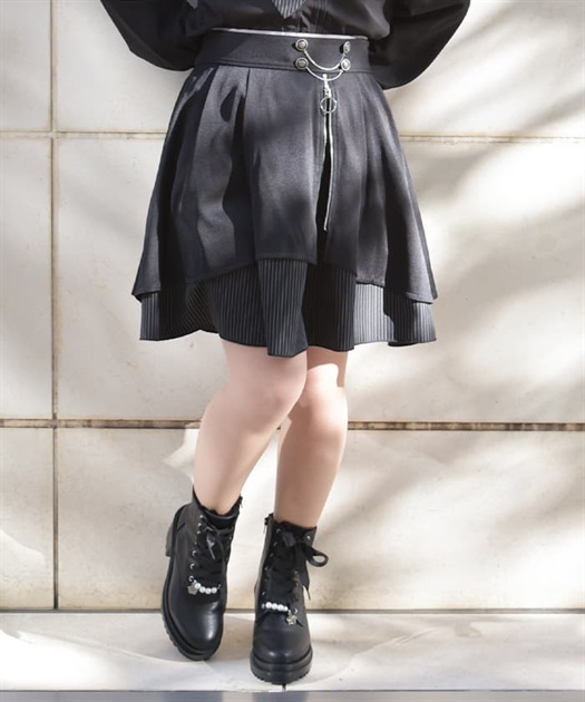 チェーンファスナー付ミニスカート | outlet | axes femme チェーンファスナー付ミニスカート | outlet | axes femme