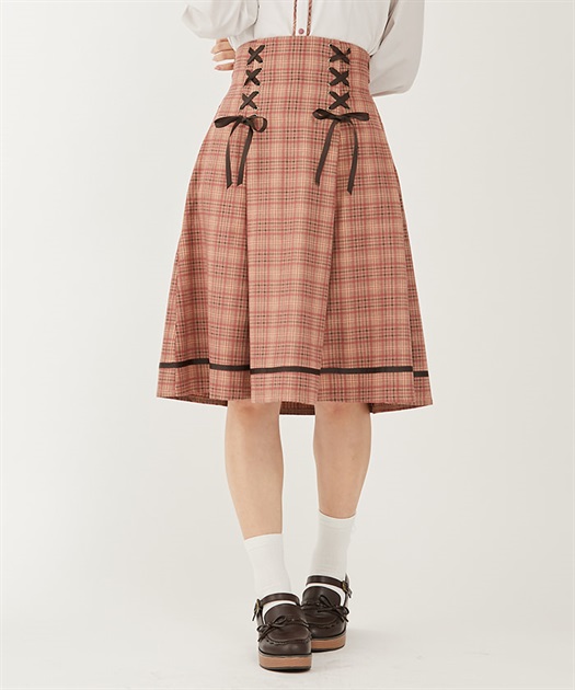 レースアップハイウエストスカート | outlet | axes femme