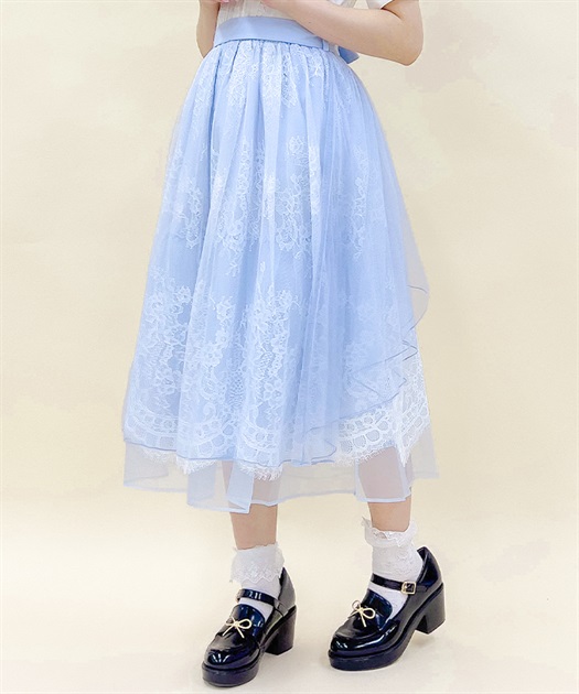 バックフリルチュールスカート | レディース服・レディース バックフリルチュールスカート | レディース服・レディース