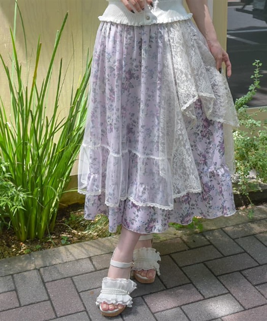 マルチWAYレース花柄スカート | outlet | axes femme online shop マルチWAYレース花柄スカート | outlet | axes femme online shop