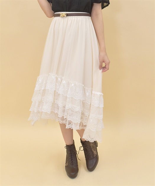 裾レースフィッシュテールスカート | outlet | axes femme 裾レースフィッシュテールスカート | outlet | axes femme