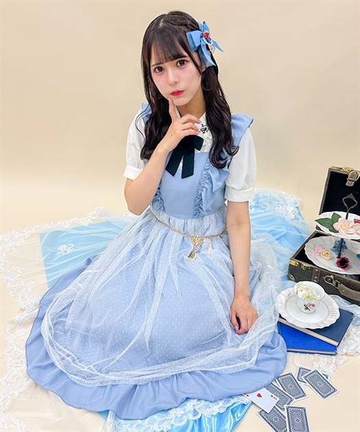 トランプ刺繍エプロン風ワンピース | outlet | axes femme トランプ刺繍エプロン風ワンピース | outlet | axes femme