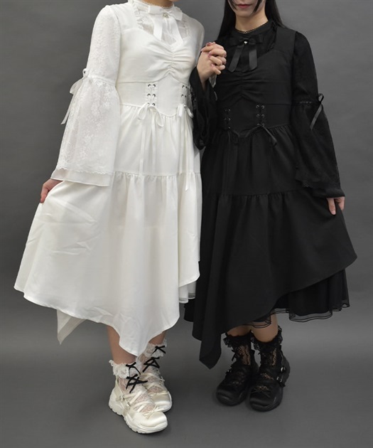 コルセットデザインアシメワンピース | 衣料 | axes femme
