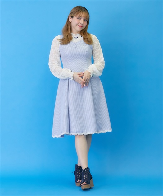 編み上げ千鳥格子ジャンスカ【期間限定価格】 | outlet | axes 編み上げ千鳥格子ジャンスカ【期間限定価格】 | outlet | axes
