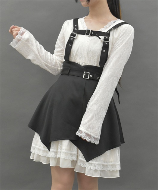 ハーネスベルト付レースワンピース | outlet | axes femme ハーネスベルト付レースワンピース | outlet | axes femme