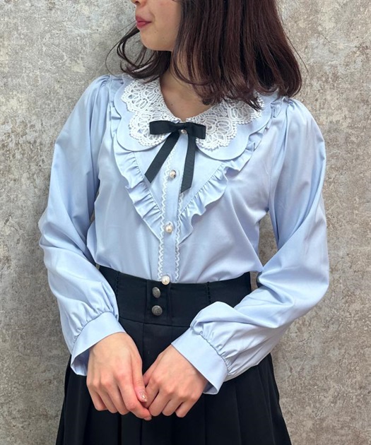 レースビッグ襟ブラウス | レディース服・レディース レースビッグ襟ブラウス | レディース服・レディース