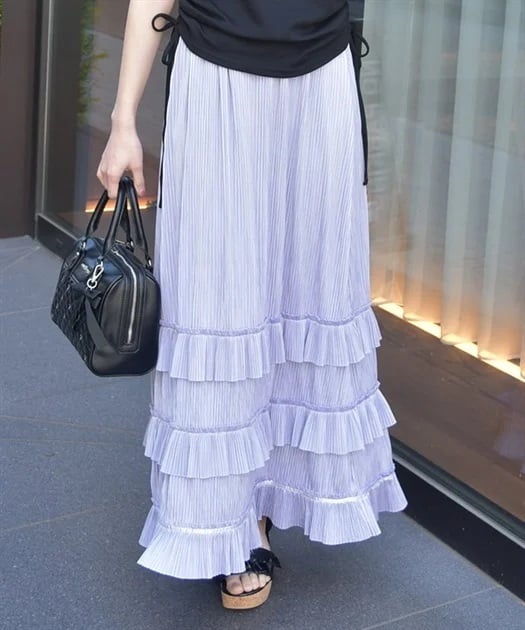 カットプリーツフリルスカート | レディース服・レディース カットプリーツフリルスカート | レディース服・レディース
