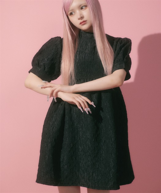 リボンジャカードワンピース【10%OFF対象商品】 | レディース服 リボンジャカードワンピース【10%OFF対象商品】 | レディース服
