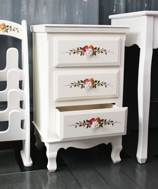 フランフラン FEMME ファム 3段チェスト ホワイト 姫系 チェスト フランフラン ファム フランフラン FEMME ファム 3段チェスト