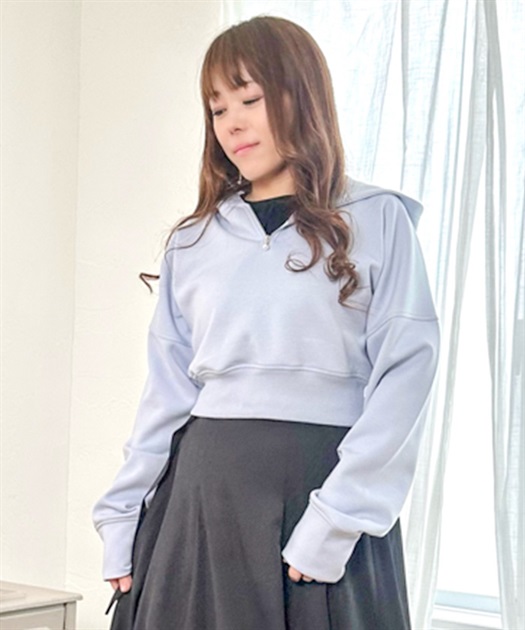 後編上ショートパーカー | outlet | axes femme online shop 後編上ショートパーカー | outlet | axes femme online shop