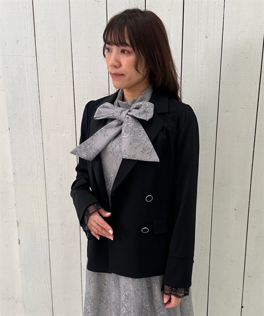 レース重ねテーラードジャケット | outlet | axes femme online shop レース重ねテーラードジャケット | outlet | axes femme online shop