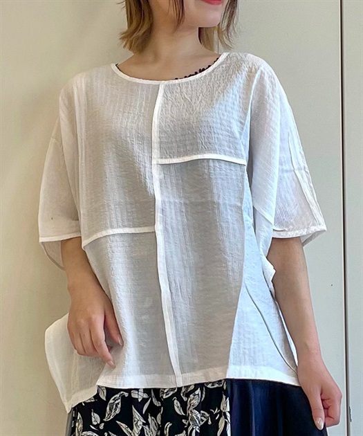 アシメ切替ビッグプルオーバー | outlet | axes femme online shop アシメ切替ビッグプルオーバー | outlet | axes femme online shop