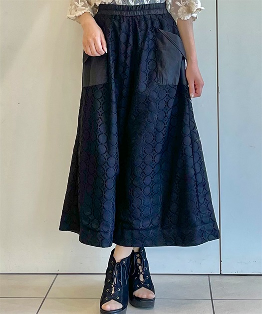 ドット柄総レースワイドパンツ | outlet | axes femme online shop ドット柄総レースワイドパンツ | outlet | axes femme online shop