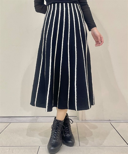 ファー使ストライプニットスカート | outlet | axes femme ファー使ストライプニットスカート | outlet | axes femme