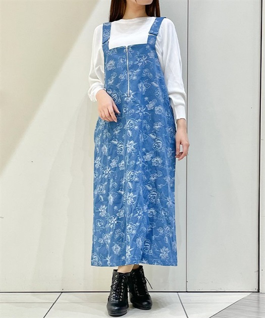 デニム花柄ジップジャンスカ | purple label -outlet- | axes femme