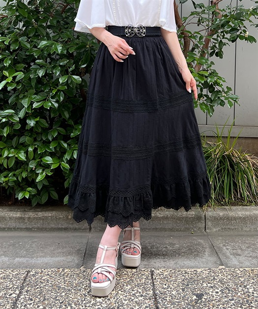 コットン風レーススカート | outlet | axes femme online shop コットン風レーススカート | outlet | axes femme online shop