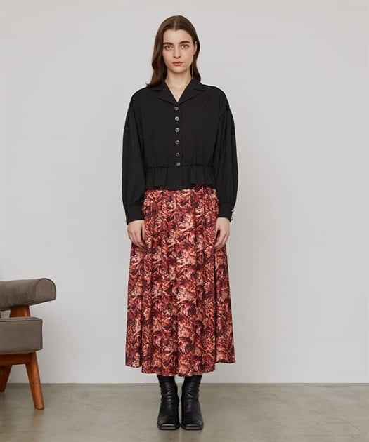 ヴィンテージフラワー柄スカート | outlet | axes femme online shop ヴィンテージフラワー柄スカート | outlet | axes femme online shop