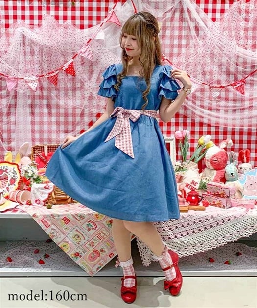 ベアズベーカリー刺繍ワンピ | outlet | axes femme online shop ベアズベーカリー刺繍ワンピ | outlet | axes femme online shop