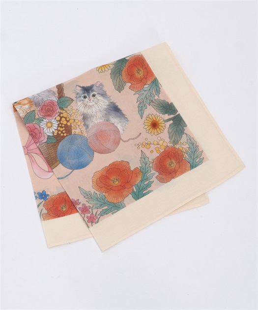 CAT大判ハンカチA | ROSE ROUGE| axes femme online shop