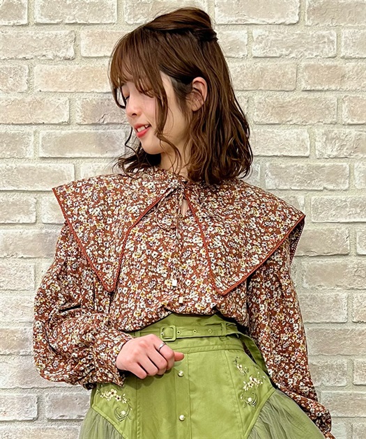 セーラー襟付セットトップス | outlet | axes femme online shop