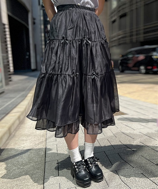 プチリボンティアードスカート | outlet | axes femme online shop プチリボンティアードスカート | outlet | axes femme online shop