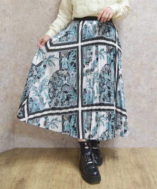 花柄プリーツスカート | axes femme online shop