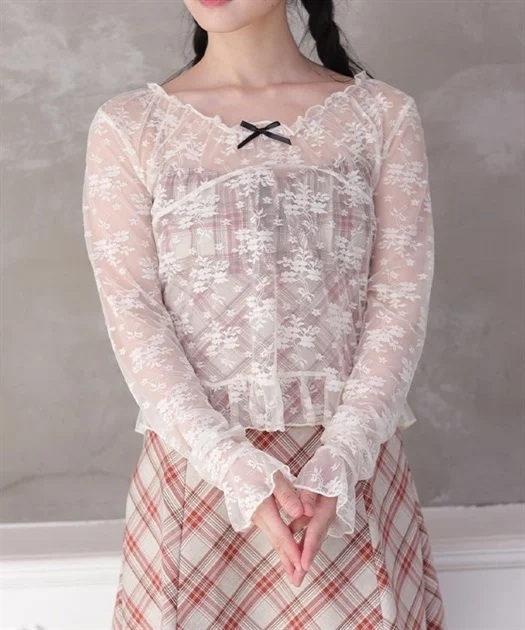 総レースケープトップス【期間限定価格】 | outlet | axes femme