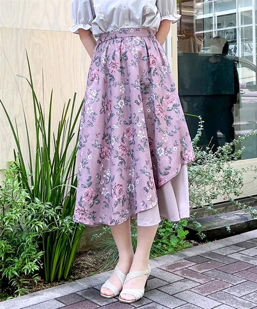 クラシカルローズアシメスカート【期間限定価格】 | outlet クラシカルローズアシメスカート【期間限定価格】 | outlet