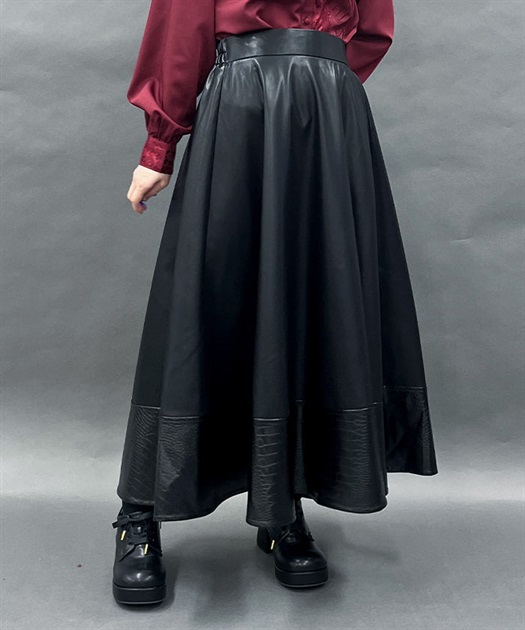 フェイクレザースカート | POETIQUE | axes femme online shop フェイクレザースカート | POETIQUE | axes femme online shop