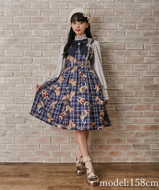 ロイヤルベアーズ柄ジャンスカ | outlet | axes femme online shop ロイヤルベアーズ柄ジャンスカ | outlet | axes femme online shop