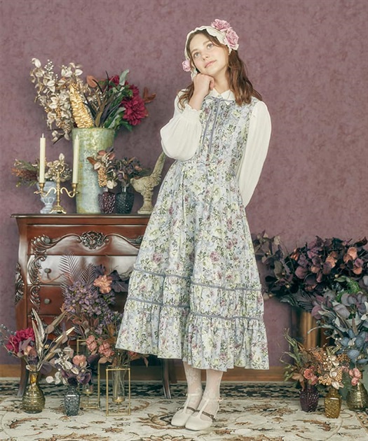 クラシカルフラワーワンピース | outlet | axes femme online shop クラシカルフラワーワンピース | outlet | axes femme online shop