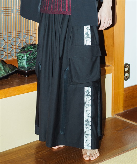 霞柄サイドライン袴パンツ | レディース服・レディース 霞柄サイドライン袴パンツ | レディース服・レディース