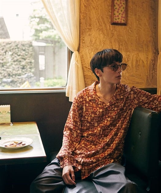 焼き菓子PT開襟長袖シャツ | アクシーズファム公式通販 axes femme