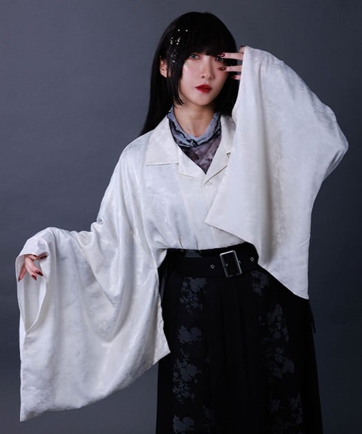 扇子JQ着物風長袖シャツ【WEB限定価格】 | 衣料 | axes femme 扇子JQ着物風長袖シャツ【WEB限定価格】 | 衣料 | axes femme
