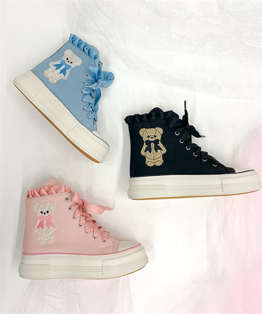 ベア刺繍スニーカー | 雑貨 | axes femme online shop ベア刺繍スニーカー | 雑貨 | axes femme online shop