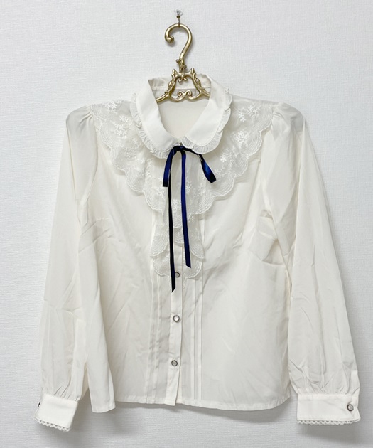 レースラッフルフリルブラウス | vintage|axesfemme online shop