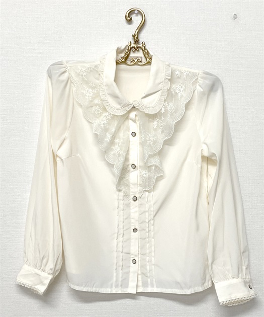 レースラッフルフリルブラウス | vintage|axesfemme online shop
