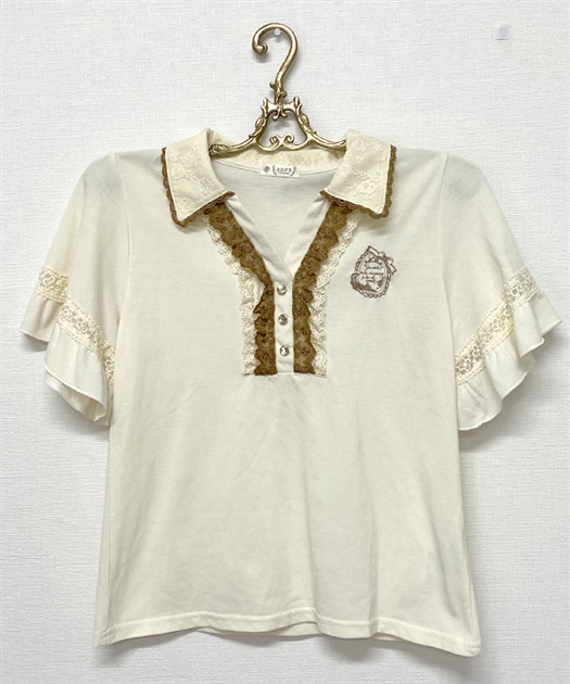 ネコ刺繍ポロシャツ | vintage｜axesfemme online shop