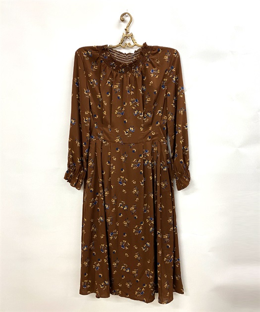 花柄シャーリングタックワンピース | vintage|axesfemme online shop