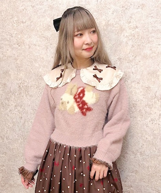 ハートリボンバニーニットプル | kawaii | axes femme online shop