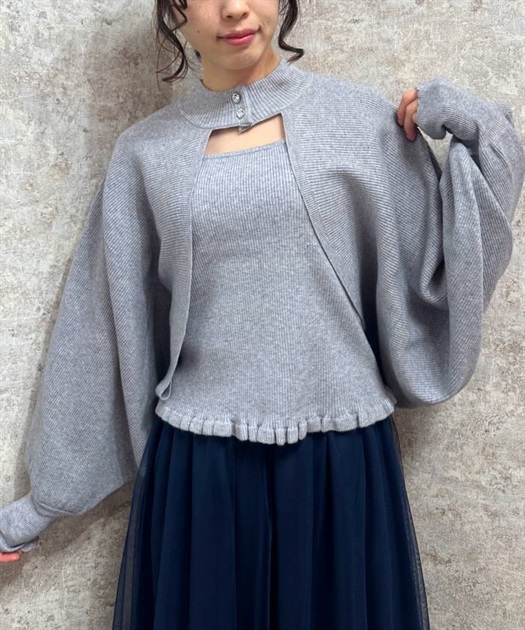 ニットタンク×2WAYニット | outlet | axes femme online shop ニットタンク×2WAYニット | outlet | axes femme online shop