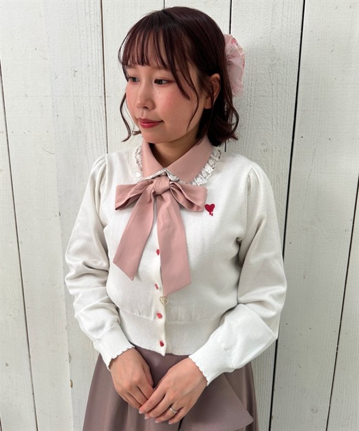 メルティハートショートカーディガン | outlet | axes femme メルティハートショートカーディガン | outlet | axes femme