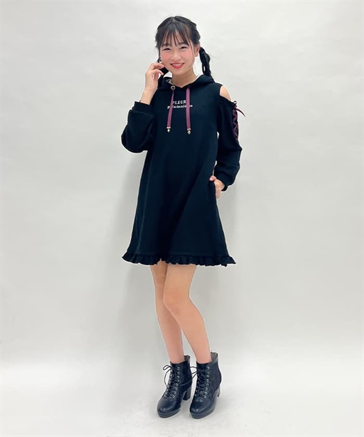 kids編み上げ肩開きパーカーワンピース | outlet | axes femme kids編み上げ肩開きパーカーワンピース | outlet | axes femme
