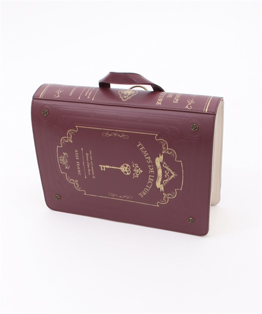 洋書風デザインサッチェル | outlet | axes femme online shop 洋書風デザインサッチェル | outlet | axes femme online shop